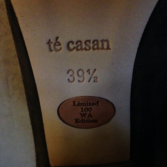 RARE – Olive Suede Pumps by Manuela Filipovic for té casan – *Ltd. Ed./Numbered* - Picture 5 of 8